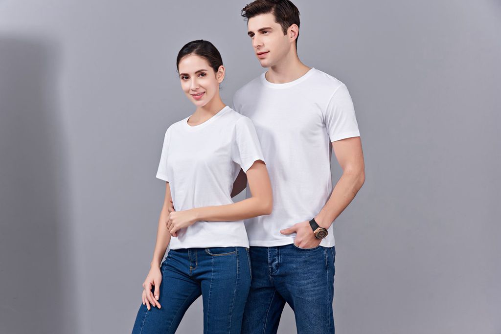 畢業(yè)創(chuàng)意校服班服文化衫定制加工LOGO繡秀印花款 澳大利亞棉200G長(zhǎng)短袖文化衫 男款白色