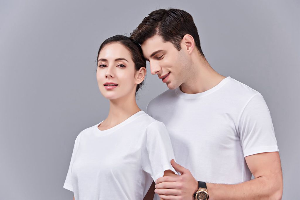 畢業(yè)創(chuàng)意校服班服文化衫定制加工LOGO繡秀印花款 澳大利亞棉200G長(zhǎng)短袖文化衫 男款白色