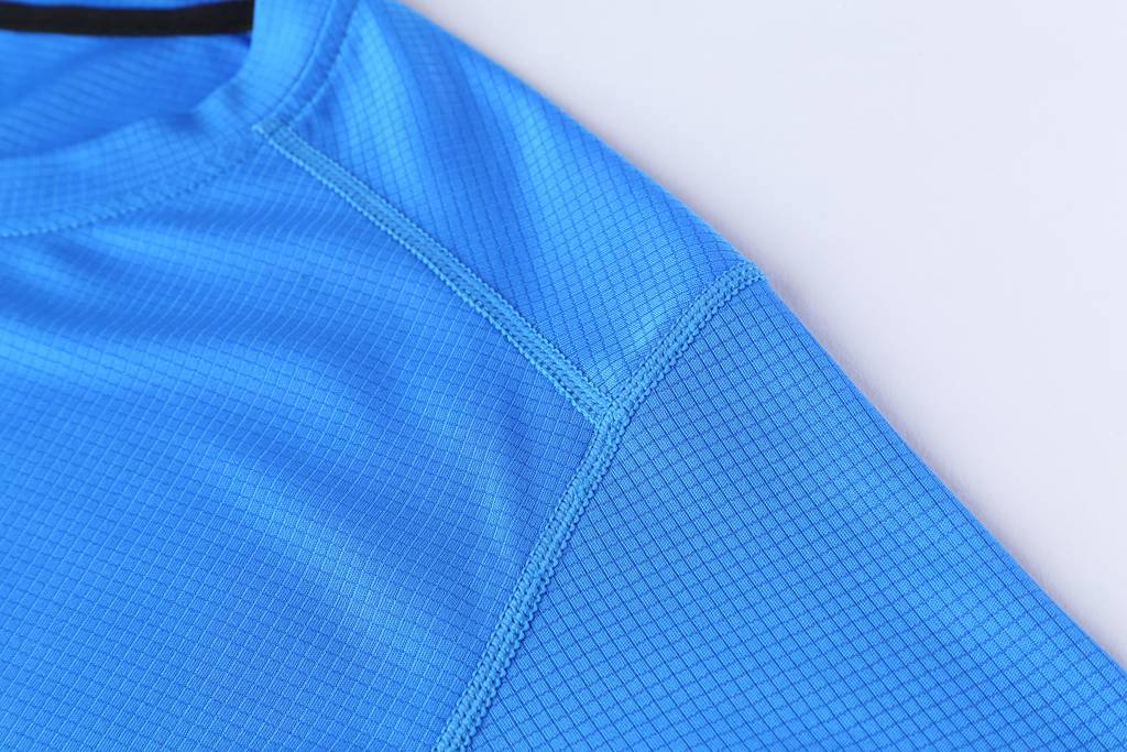 圓領(lǐng)T恤 新款速干T恤3D藍(lán)色細(xì)節(jié)展示