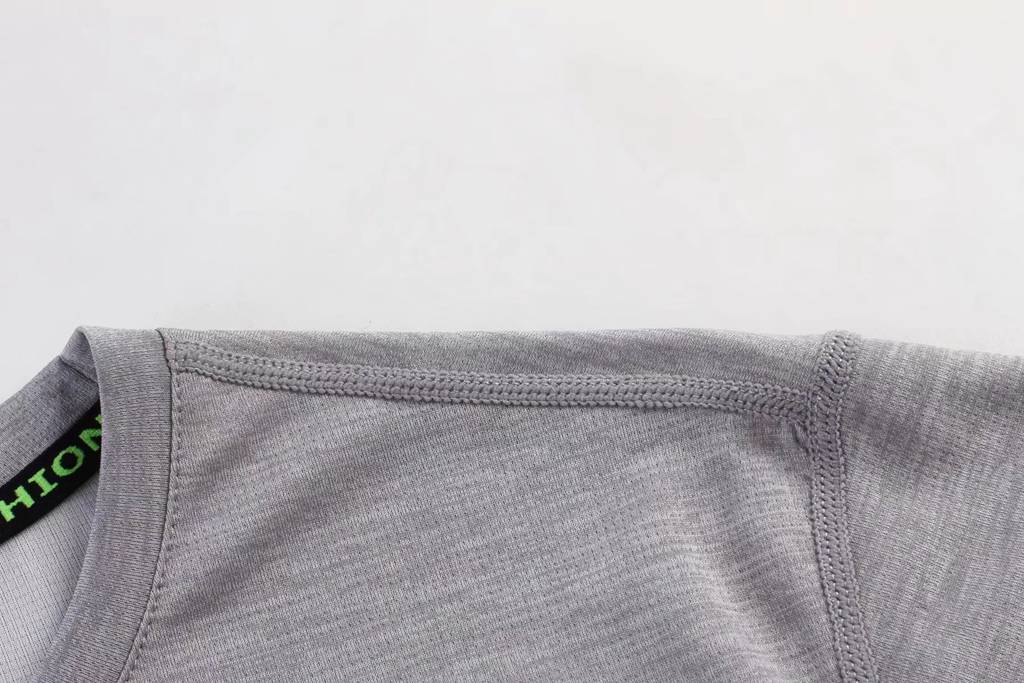 短袖文化衫 夏季圓領(lǐng)吸汗速干透氣文化衫運動T恤跑步健身 衣細(xì)節(jié)