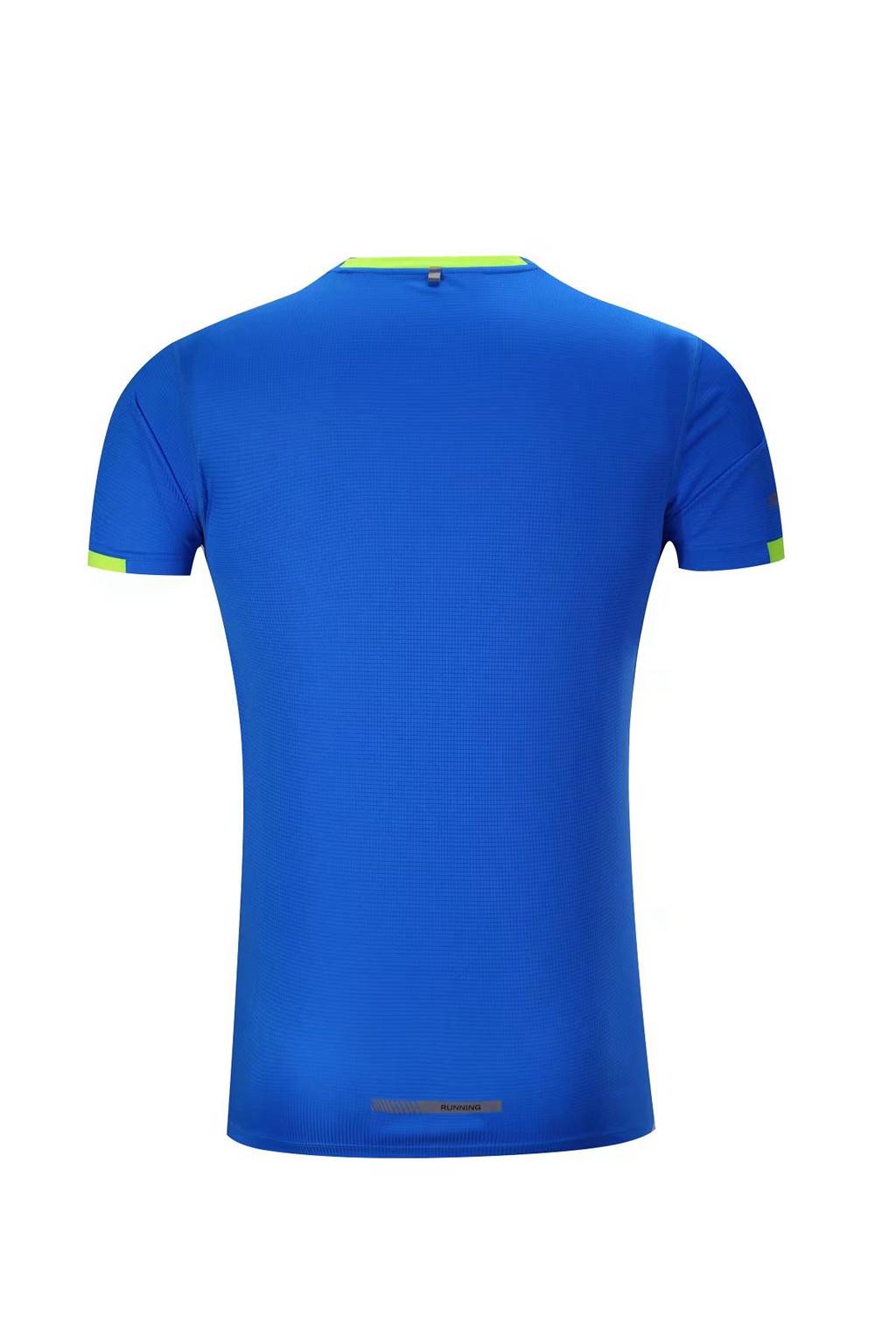 春夏新品 圓領(lǐng)短袖T恤 時尚運動文化衫 湖藍色 3D效果圖