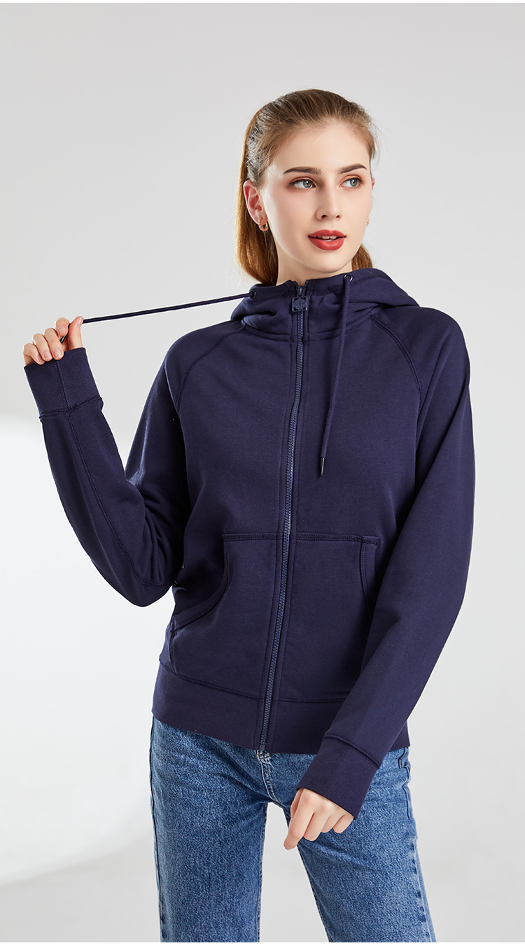 衛(wèi)衣定制 時尚衛(wèi)衣女士春季 藏藍色舒適衛(wèi)衣