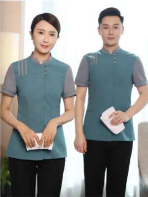 保潔服定制 舒適保潔服男女士夏季 藍(lán)