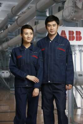 工服定制 耐磨工作服男女士 黑色長(zhǎng)袖