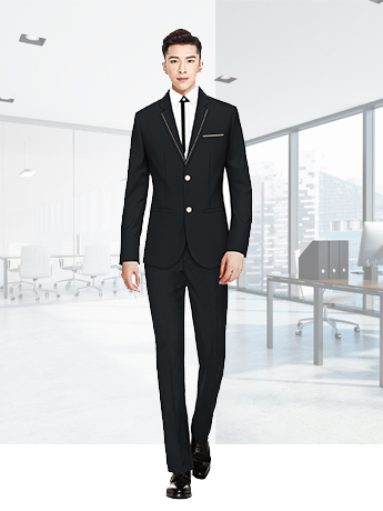 兩粒扣西服套裝男士春秋季高端時(shí)尚西服