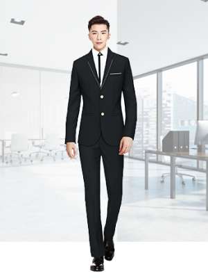 兩粒扣西服套裝男士春秋季高端時尚西